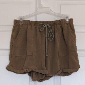 Kori Brown Cargo Shorts with Relaxed Fit